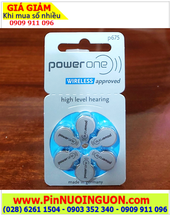 Pin máy trợ thính PowerOne PR44, Pin 675 _Pin máy điếc PowerOne PR44/675 chính hãng /X.xứ Đức